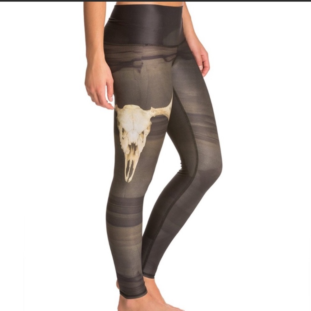 Teeki Medicine Hot Deer Skull Yoga Leggings.